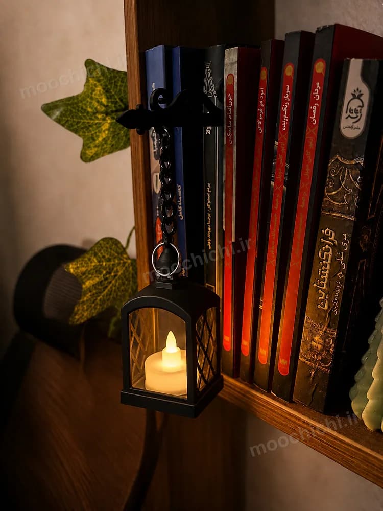 چراغ کتابخانه‌ای فانوس (مشکی/سفید) - موچی چی